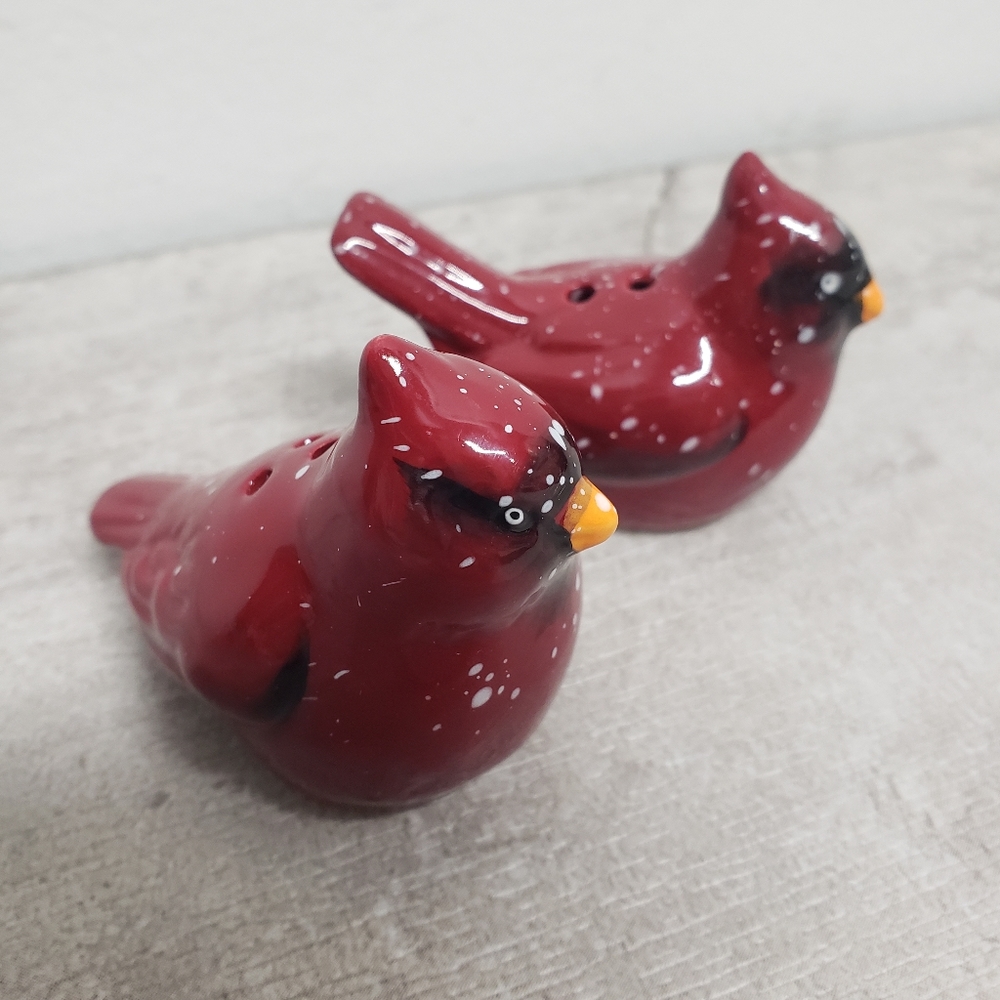 Cardinal Ceramic Salt and Pepper Shakers